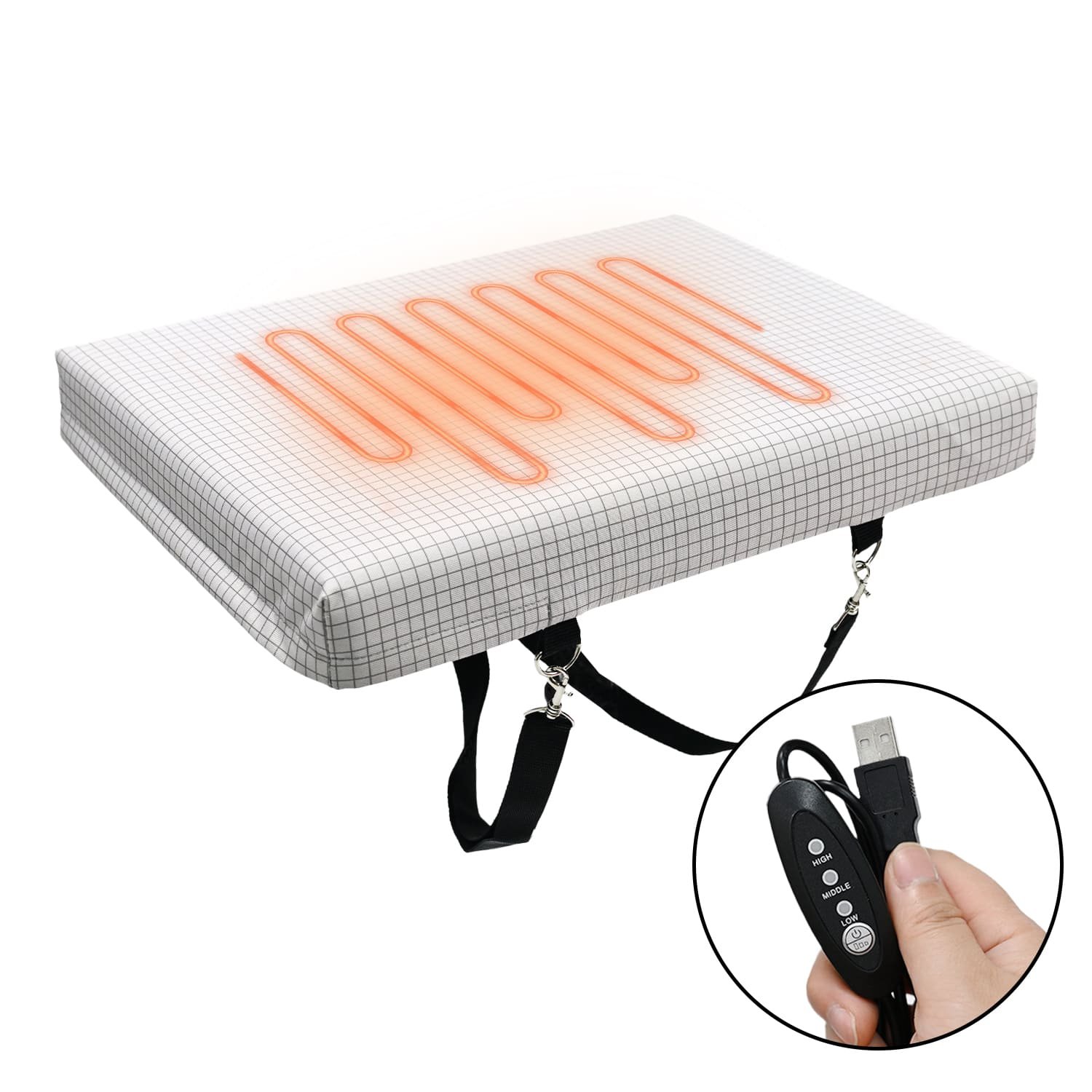 rechargeable heated stadium seat
