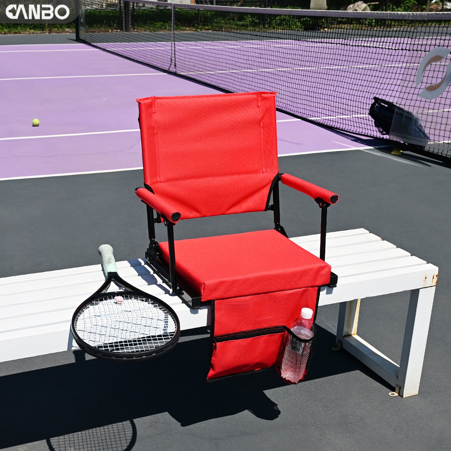 padded stadium chairs with arms and back support for long games, OEM supply