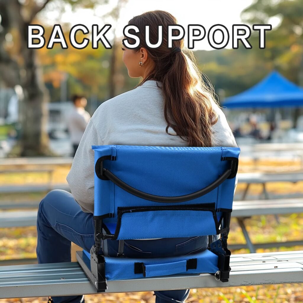 cushioned bleacher seats with backs